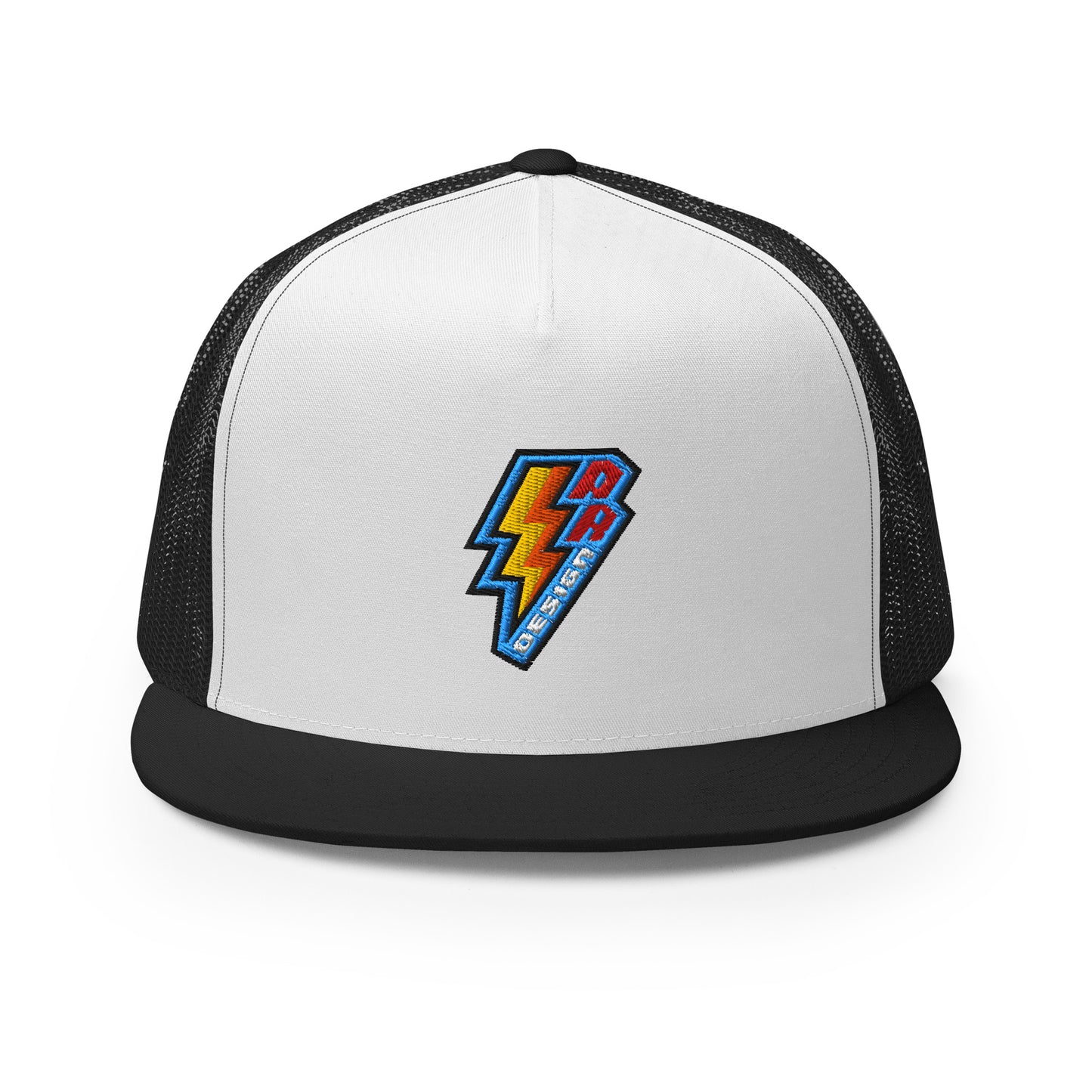 ROSNERDESIGN ® TRUCKER HAT | BLACK & WHITE