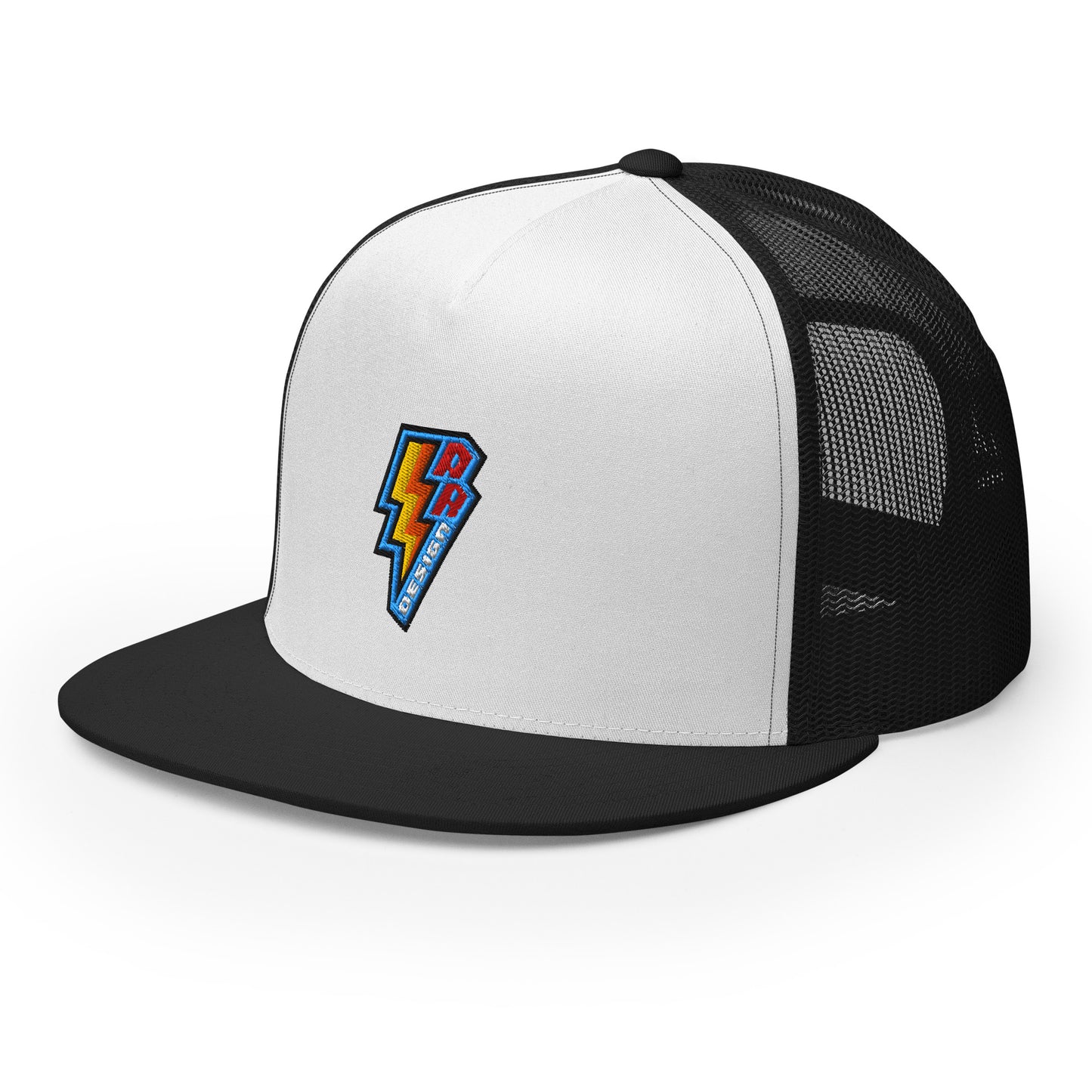 ROSNERDESIGN ® TRUCKER HAT | BLACK & WHITE