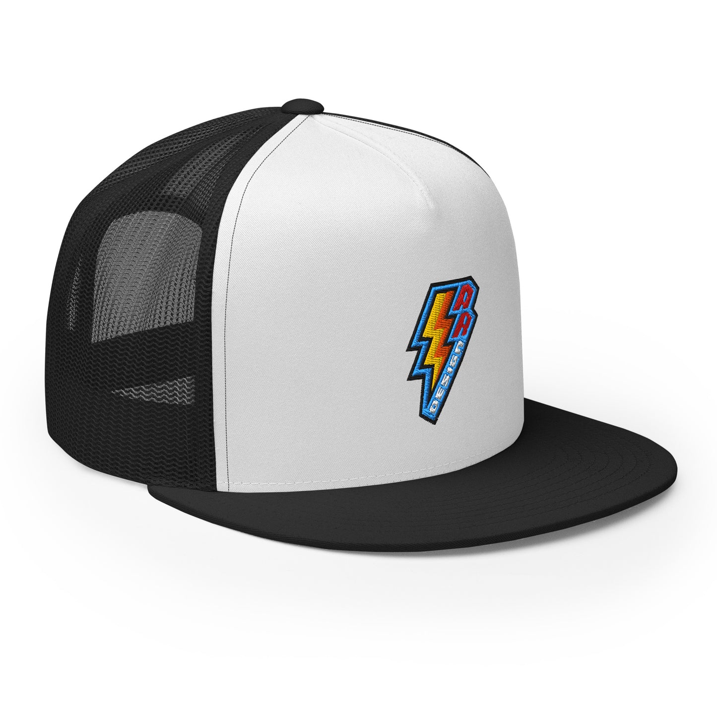 ROSNERDESIGN ® TRUCKER HAT | BLACK & WHITE