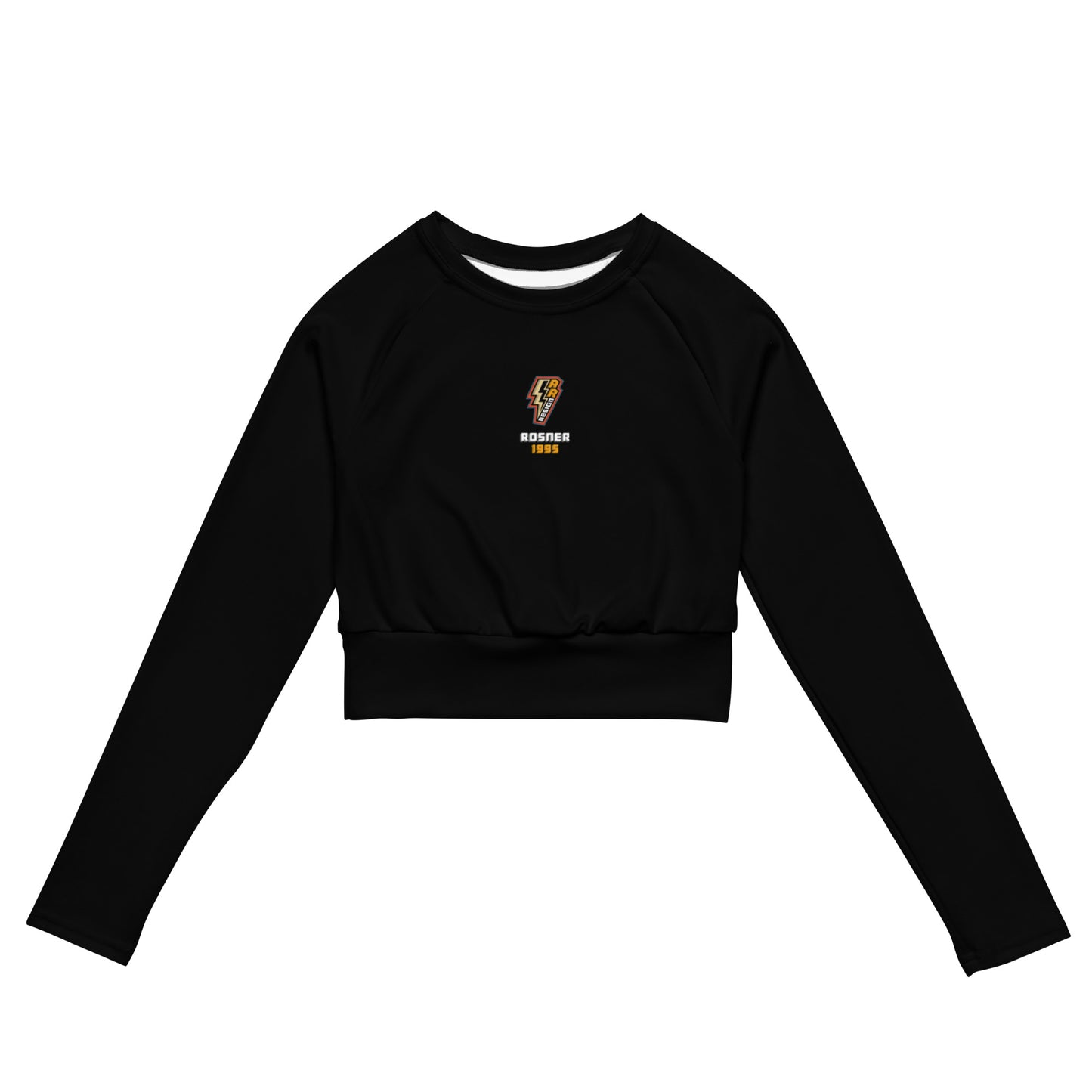 ROSNERDESIGN ® LONG-SLEEVE CROP TOP | BLACK