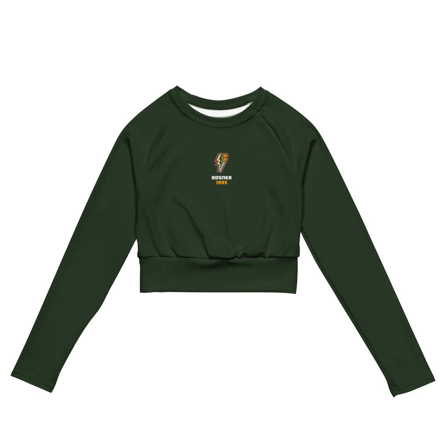 ROSNERDESIGN ® LONG-SLEEVE CROP TOP | GREEN