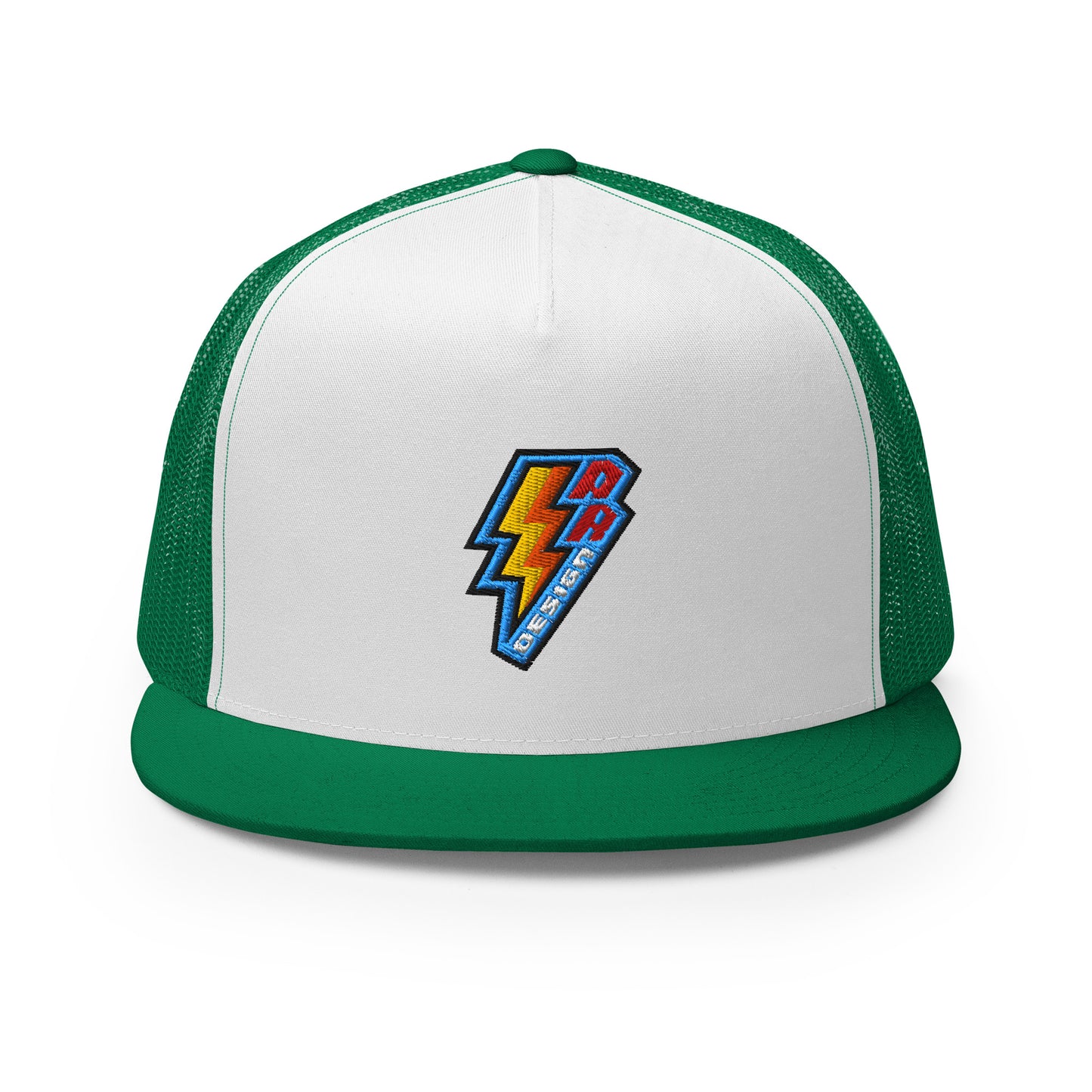 ROSNERDESIGN ® TRUCKER HAT | GREEN & WHITE