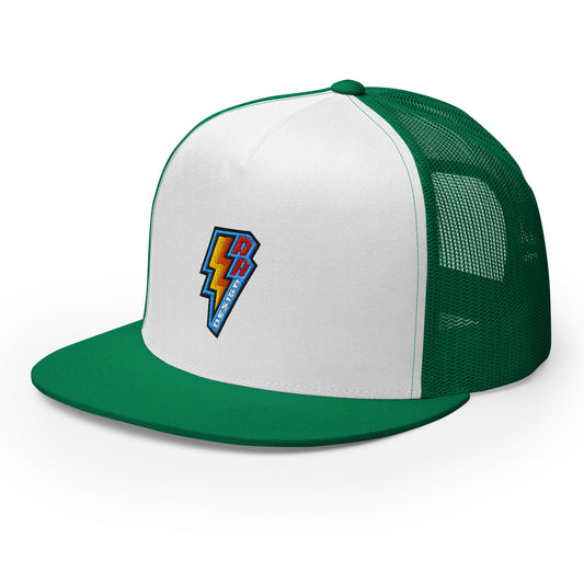 ROSNERDESIGN ® TRUCKER HAT | GREEN & WHITE