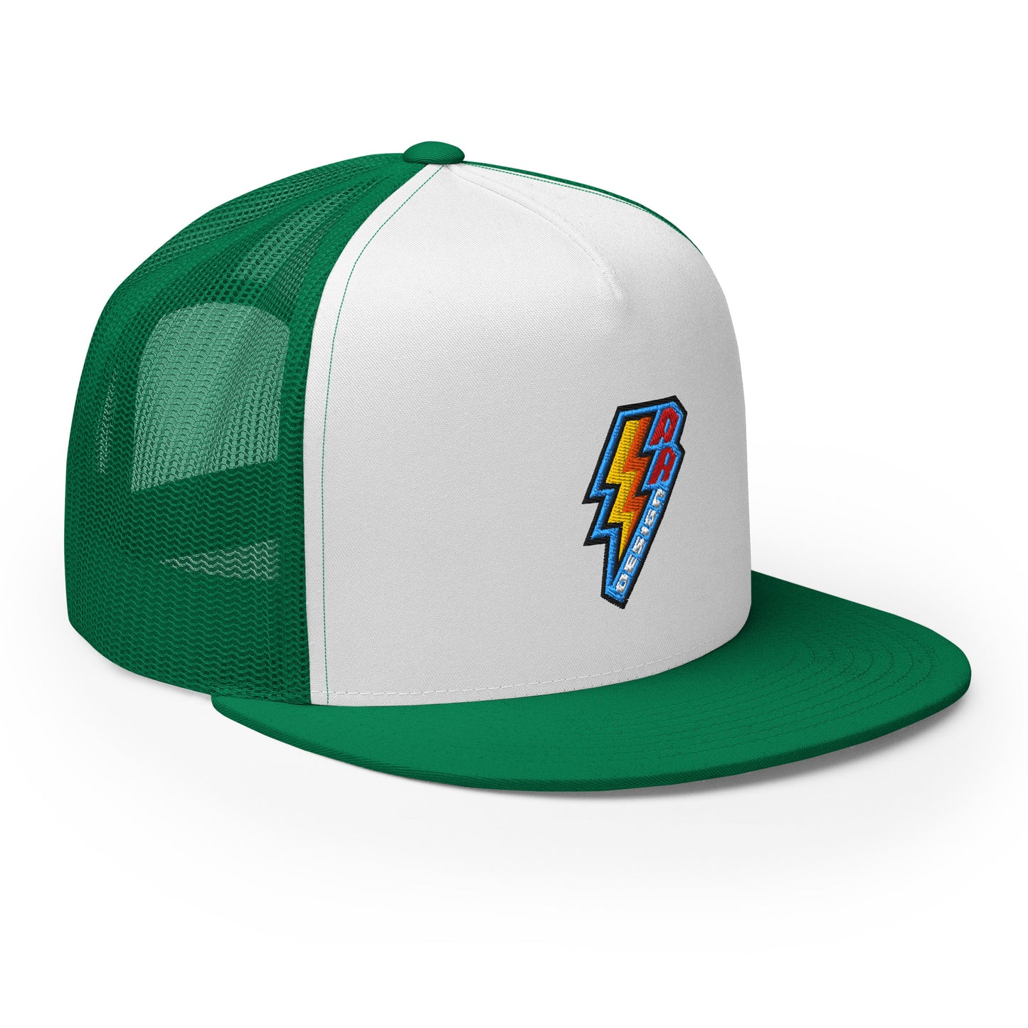 ROSNERDESIGN ® TRUCKER HAT | GREEN & WHITE