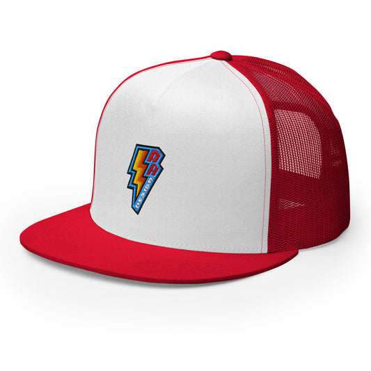 ROSNERDESIGN ® TRUCKER HAT | RED & WHITE