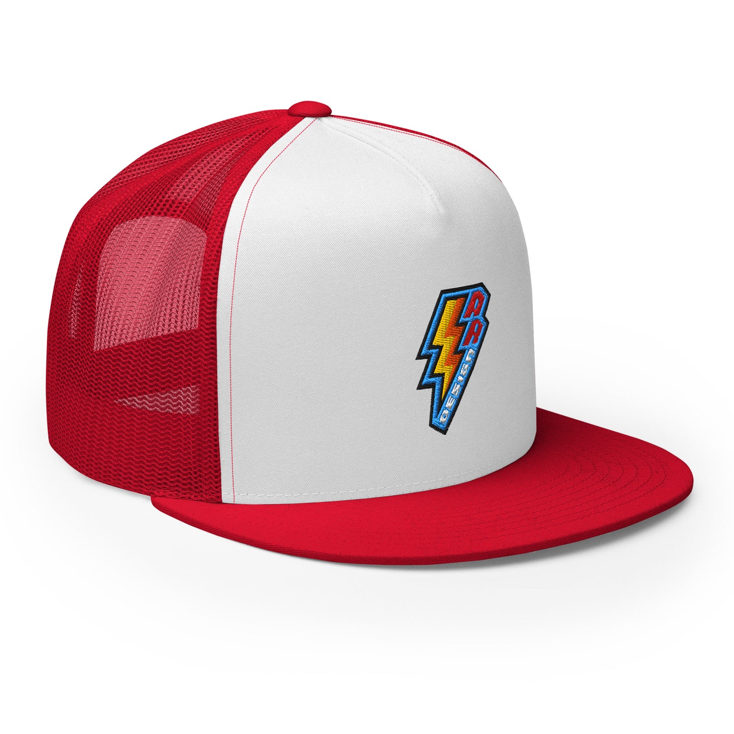 ROSNERDESIGN ® TRUCKER HAT | RED & WHITE