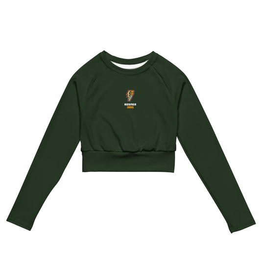 ROSNERDESIGN ® LONG-SLEEVE CROP TOP | GREEN